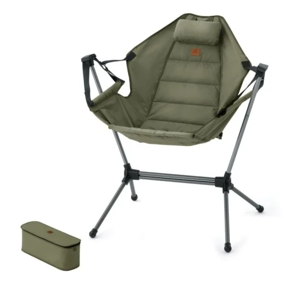 Naturehike YL11 Outdoor Folding Rocking Chair - Olive